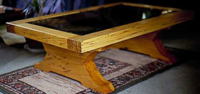 Spalted Beech coffee table. This shows the magnificently colored and 