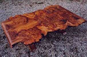 Natural edged coffee table